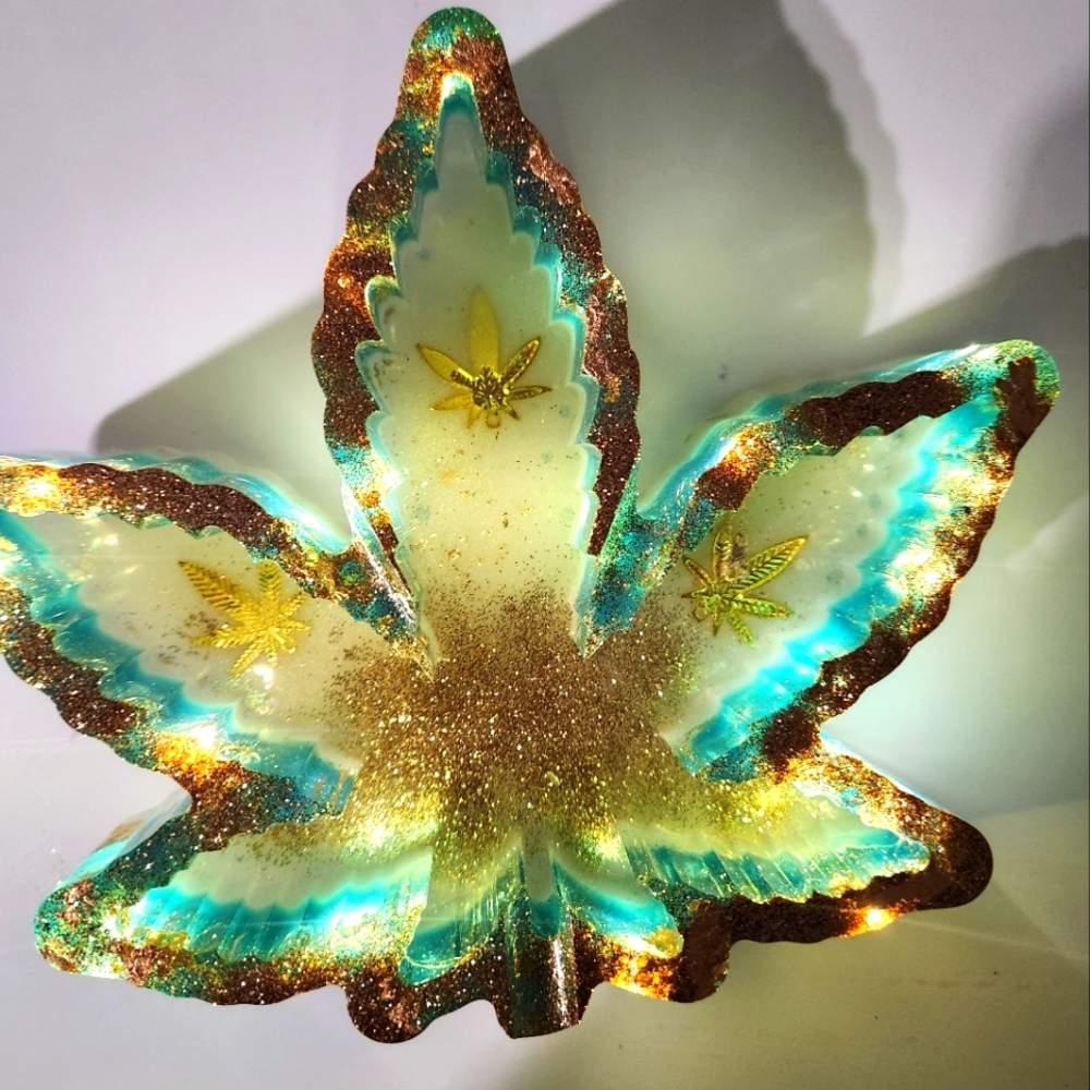 Decortative Rolling Tray and Light Up Ashtray
